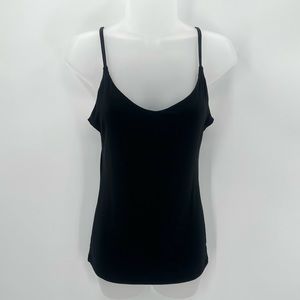 CUDDL DUDS Camisole S Womens Tank Adjustable Straps Black Softwear with Stretch